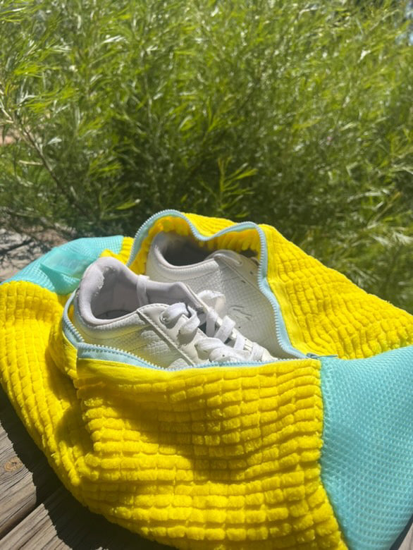Coke White Shoe Wash Bag